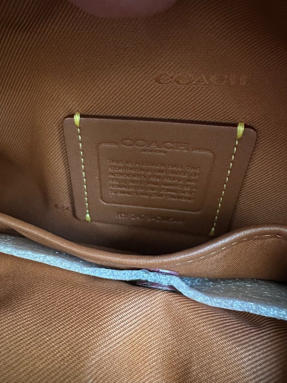 Coach Ivory Pebbled Leather Lana Shoulder Bag Style #F2479-CM544 *NWT* - Picture 6 of 13